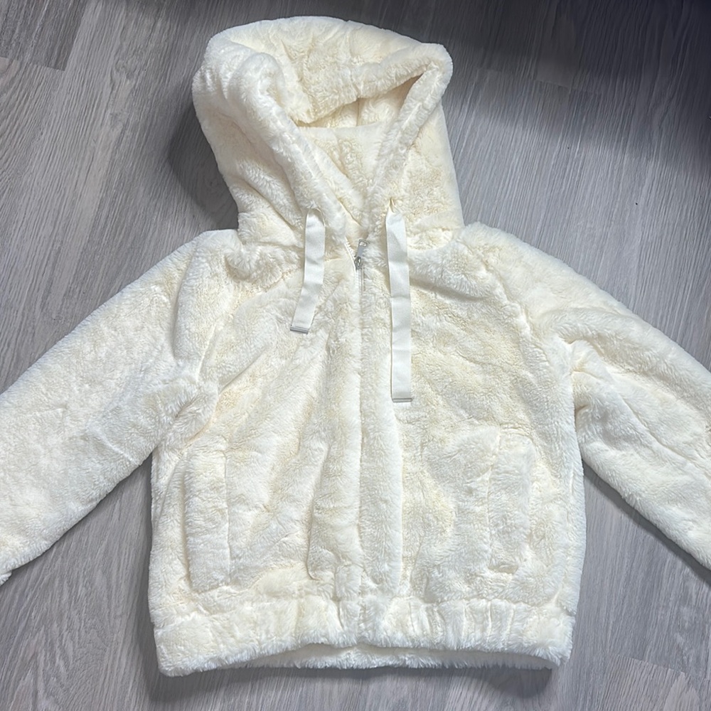 Cozy Cream Hooded Jacket